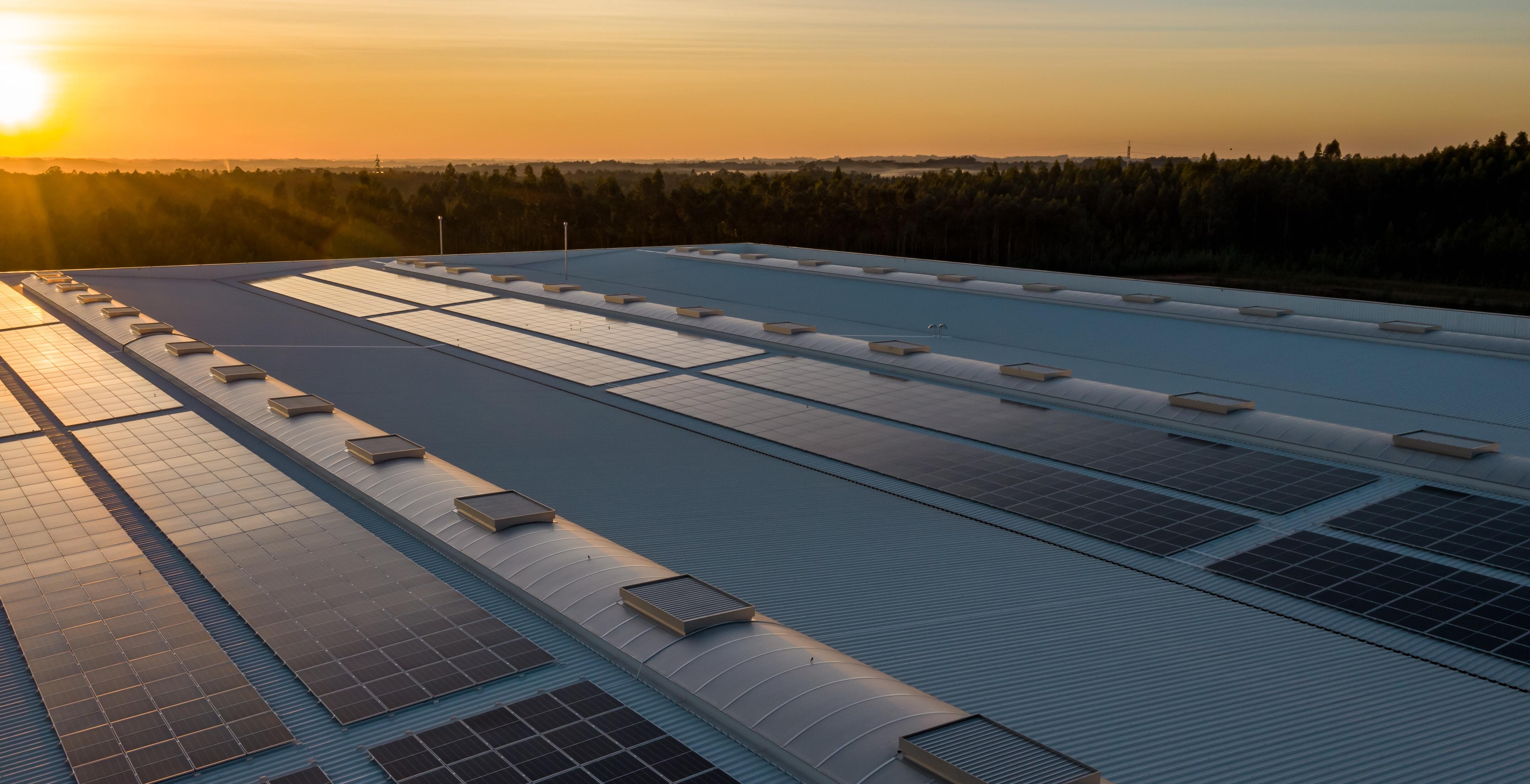 placas solares instaladas en techos